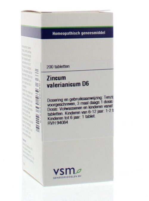 Zincum valerianicum D6 200 tabletten VSM