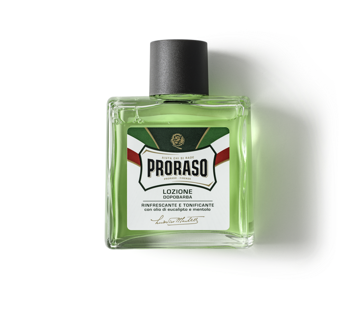 Aftershave LOTION met Eucalyptus & Menthol 400 ml (groen) Proraso