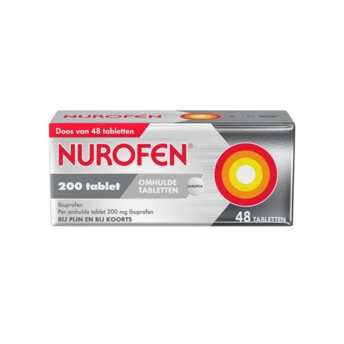 Ibuprofen 200 mg 48 omhulde tabletten Nurofen