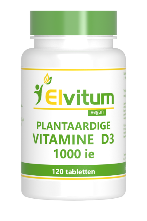 Vitamine D3 1000IE vegan 120 tabletten Elvitaal/elvitum
