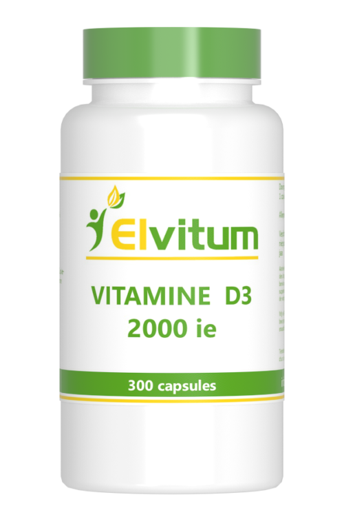 Vitamine D3 2000IE 300 capsules Elvitaal/elvitum