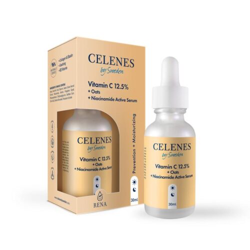 Active serum vitamin C 12,5% + oats + niacinamide 30 ml Celenes