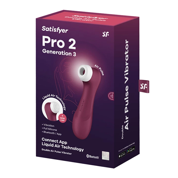 Satisfyer Pro 2 gen. 3 app control wijn rood