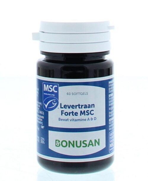 Levertraan forte MSC 60 softgels Bonusan