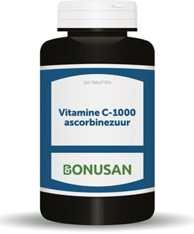 Vitamine C1000 mg ascorbinezuur 100 tabletten Bonusan