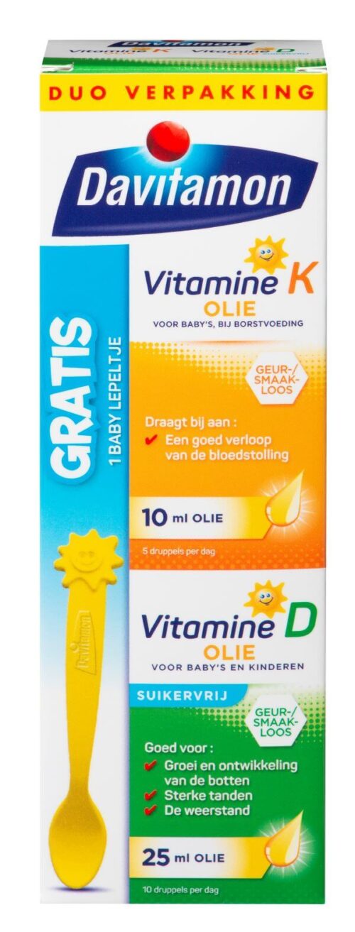 Baby vitamine D & K 25 mcg 35 ml Davitamon