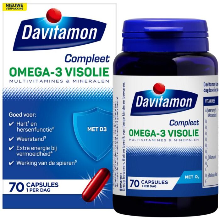 Compleet omega 3 vis 70 capules Davitamon