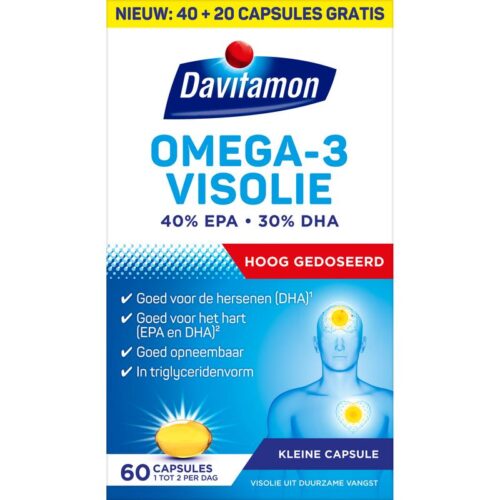 Omega-3 visolie 60 capules Davitamon