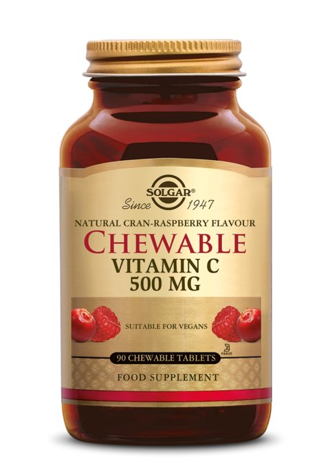 Chewable Vitamine C 500 mg 90 kauwtabletten Solgar