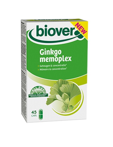 Ginkgo memoplex geheugen 45 capsules Biover