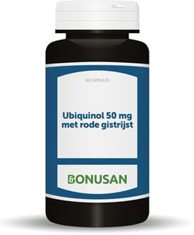 Ubiquinol 50 mg met rode gistrijst 60 capsules Bonusan