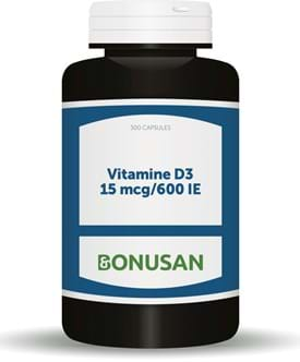 Vitamine D3 15 mcg 300 softgels Bonusan