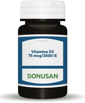 Vitamine D3 75 mcg 3000IE 120 softgels Bonusan