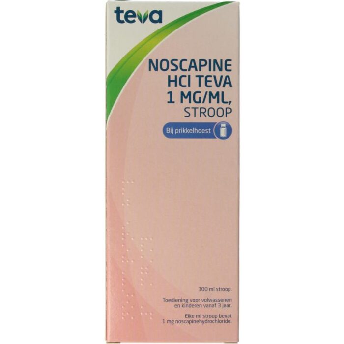 Noscapine siroop HCL 300 ml Teva