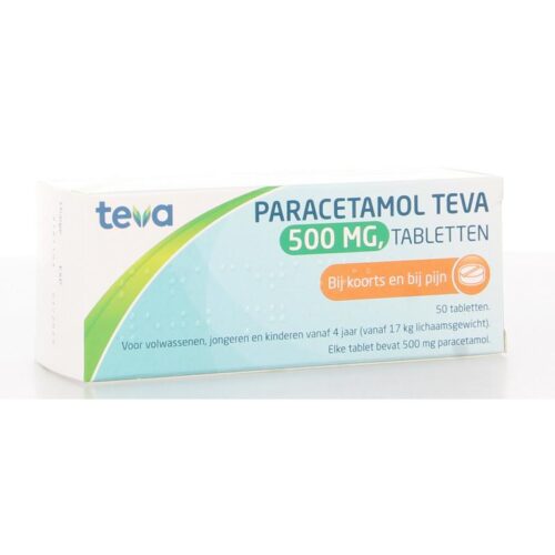 Paracetamol 500 ml 50 tabletten Teva