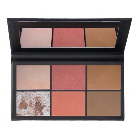 Pro Effect Face Palette (2 highlighters-2 blushers-2 bronzers/contouring) Bronzed / Summer Tan 20,7 g Make up Factory