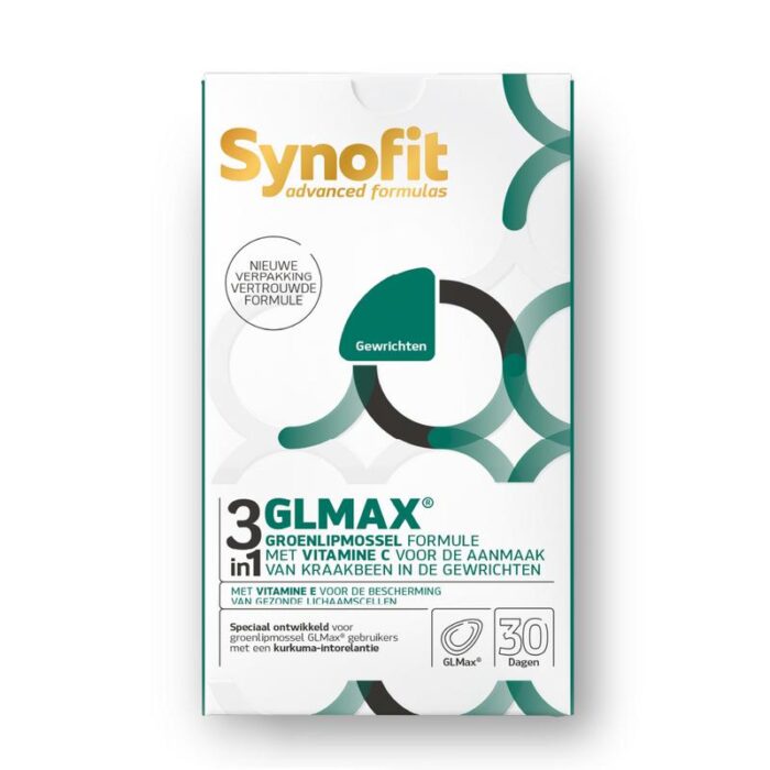 GLMax 3 in 1 groenlipmossel 60 capsules Synofit