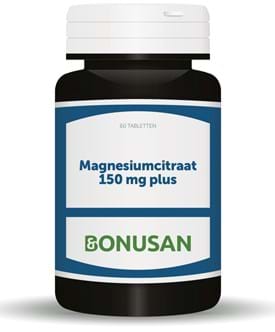 Magnesiumcitraat 150 mg plus 60 tabletten Bonusan