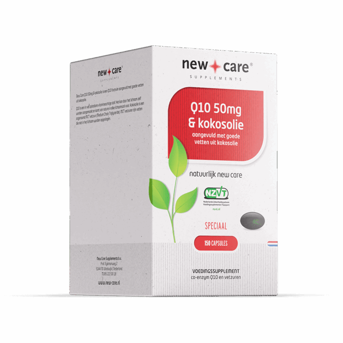 Q10 50mg & kokosolie 150 capsules New Care