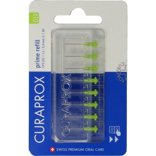Prime REFILL rager 011 Licht-Groen 5 mm 8 stuks Curaprox