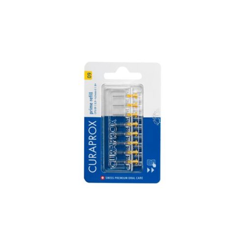 Prime refill rager 09 geel 4 mm 8 stuks Curaprox