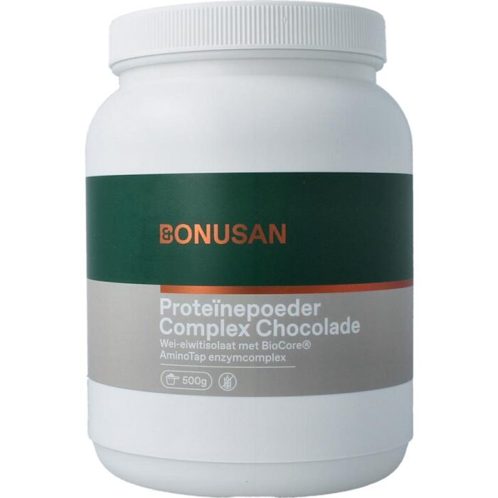 Proteine poeder complex chocolade 500 gram Bonusan