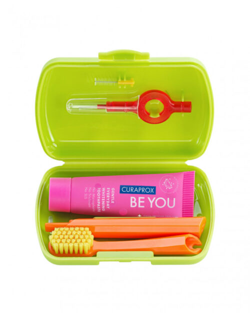 Travelset Groen 1 stuk Curaprox