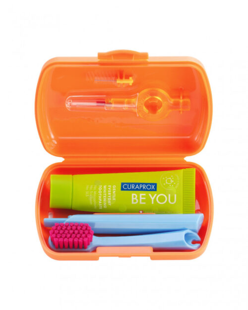 Travelset Oranje 1 stuk Curaprox