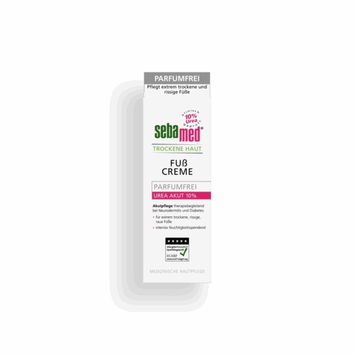 Voetcreme droge huid 10% urea 100 ml Sebamed