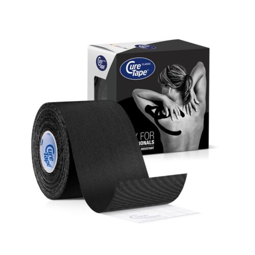 Kinesiotape zwart 5cm x 5m Curatape